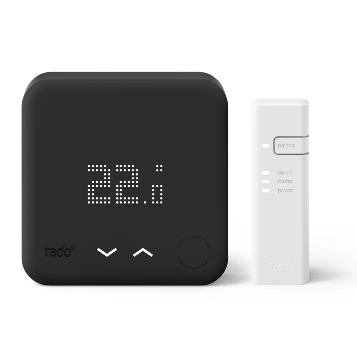További intelligens termosztát, Tado Smart Thermostat v3+, fekete