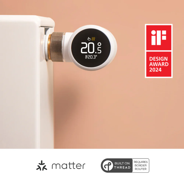 Csomag 4 x Okos termosztát fej Tado X Radiátor termosztát, Matter