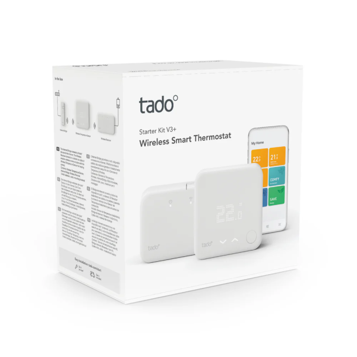Tado Starter Kit - Vezeték nélküli intelligens termosztát V3+, központi alapcsom