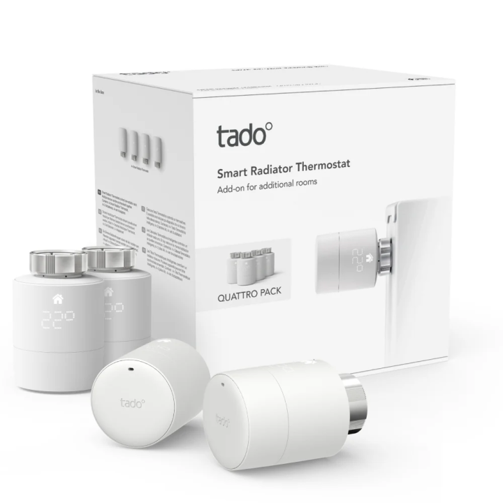 Tado Smart Radiátor Termosztát V3+, 4 db termosztatikus fej